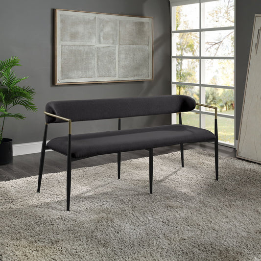 Jaramillo - Bench - Beige Chenille & Black