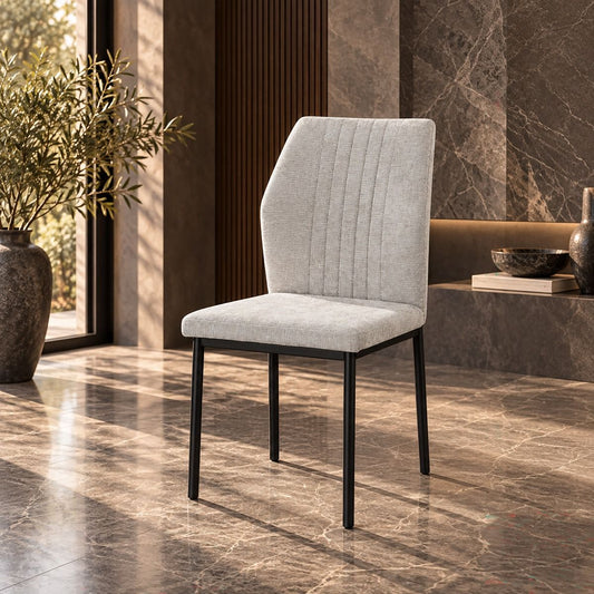 Leander - Side Chair (Set of 2) - Gray Linen