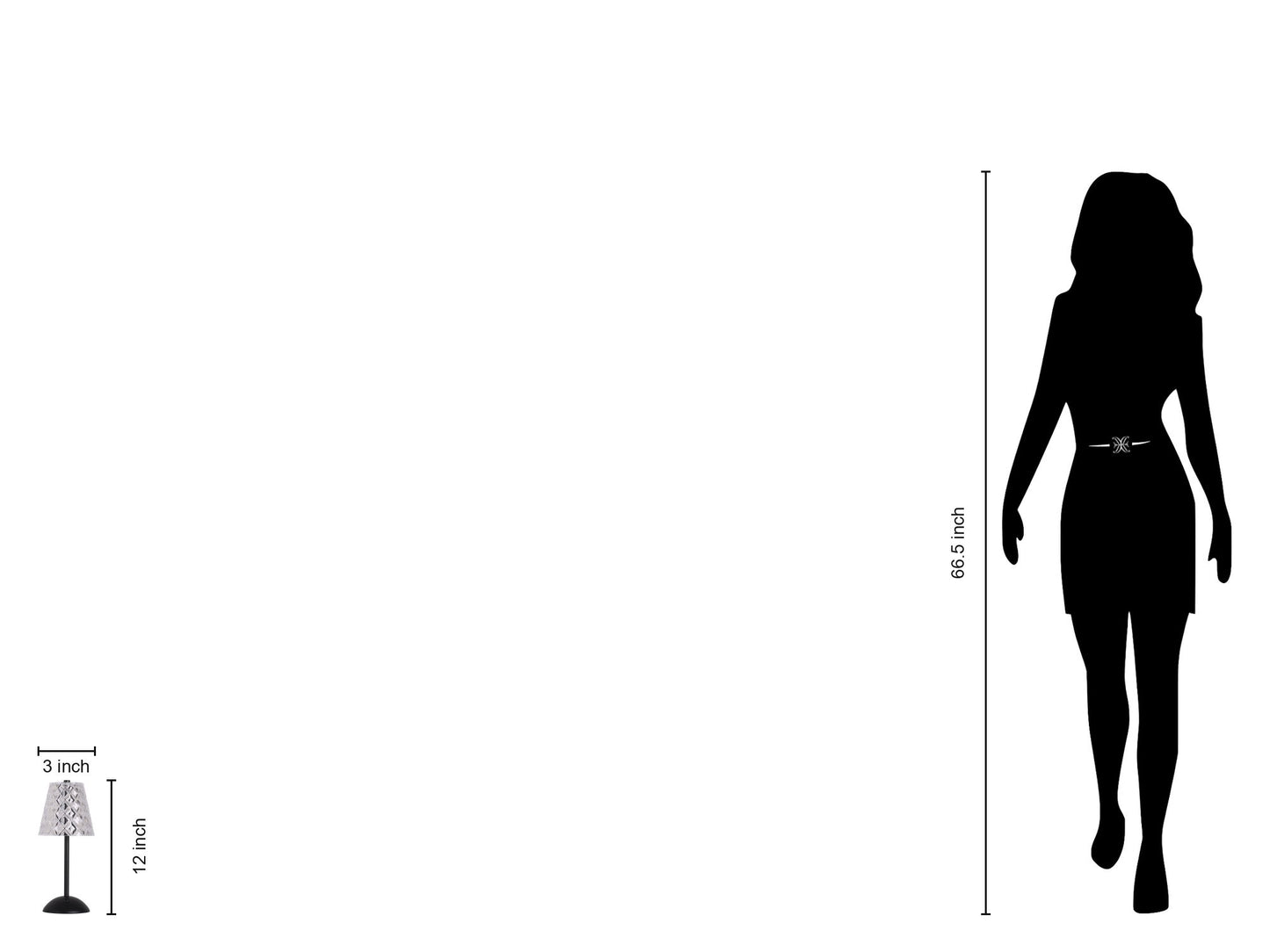 "Crystal Radiance I" Rechargeable LED Metal Accent Lamp (Set of 2) - Matte Black / Clear