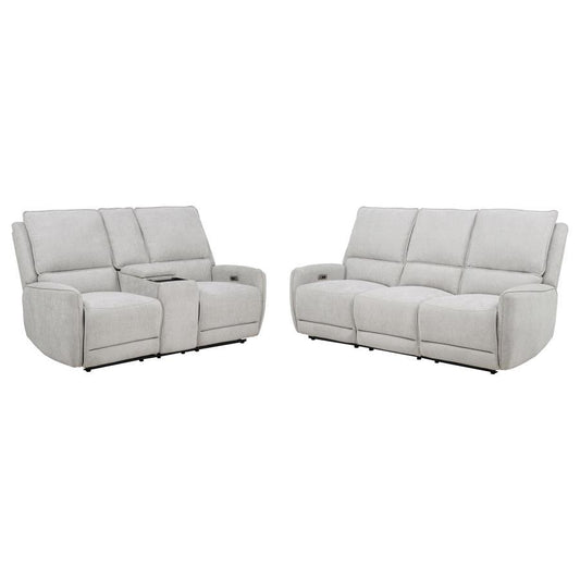 Sylmar - Chenille Power Reclining Sofa Set