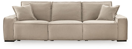 Carceri - 3-Piece Power Sectional Reclining Sofa With Armless Power Recliner - Cashmere