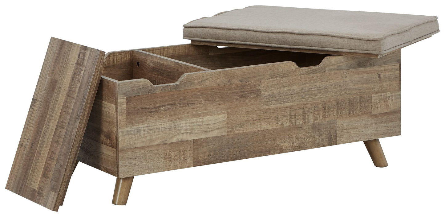 Gerdanet - Storage Bench - Beige
