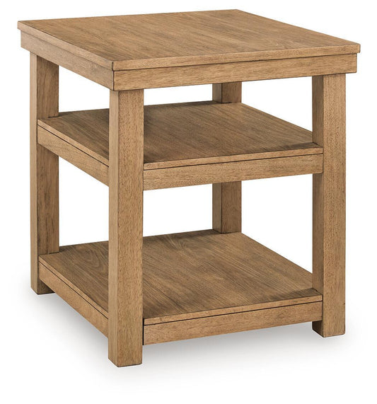 Wittenmyer - Rectangular End Table - Natural / Black
