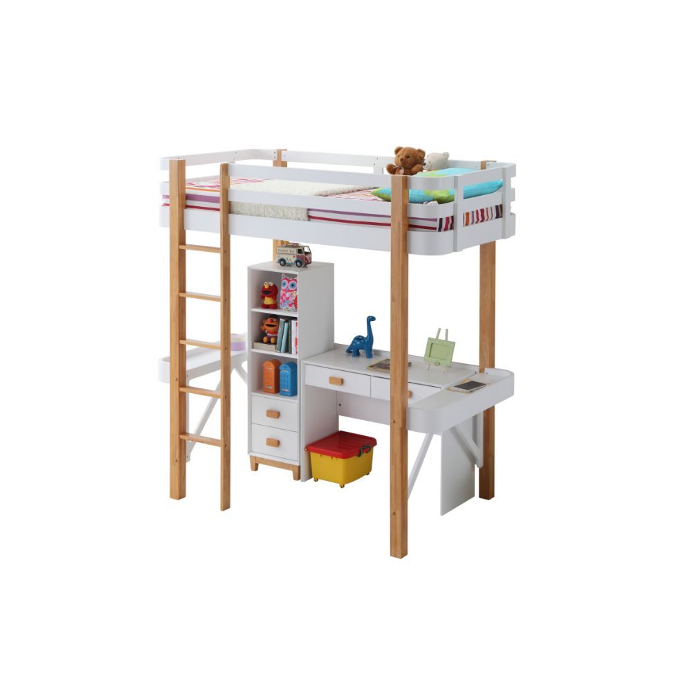 Rutherford - Bookcase - White & Natural