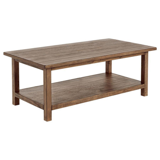 Payne - Wood Coffee Table with Shelf