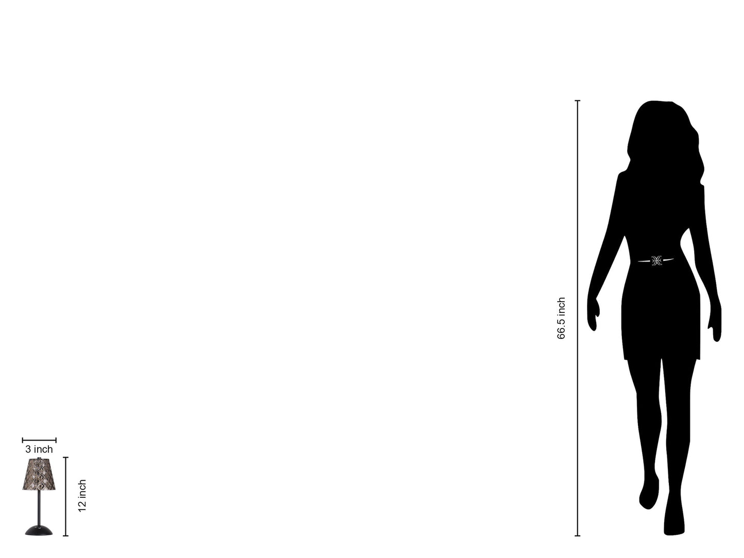 "Crystal Radiance II" Rechargeable LED Metal Accent Lamp (Set of 2) - Matte Black / Smoke