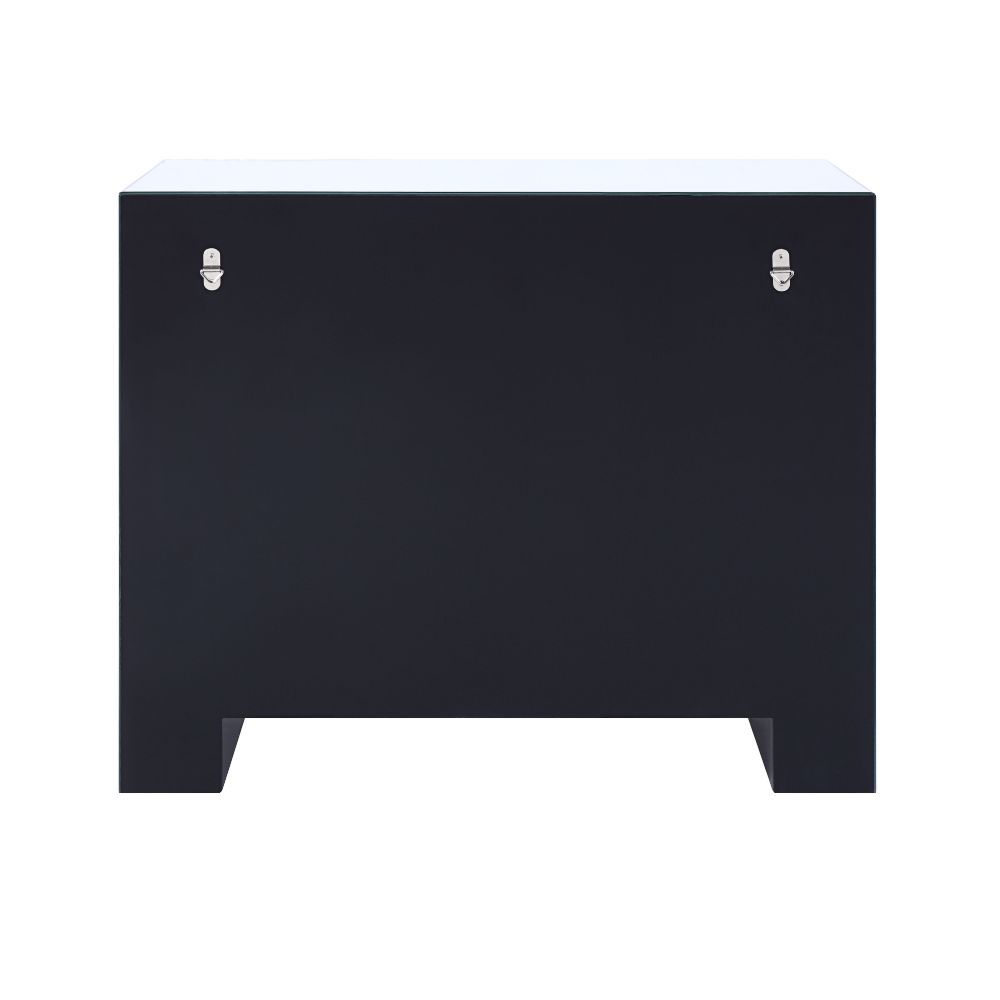 Noralie - 32" Console Cabinet - Mirrored & Faux Diamonds