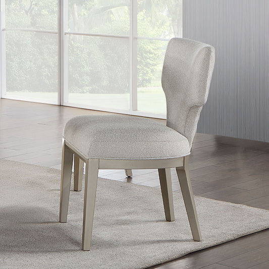 Kasa - Side Chair Set of 2) - Linen & Champagne