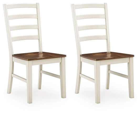 Brinfern - Dining Room Side Chair (Set of 2) - Brown / Antique White