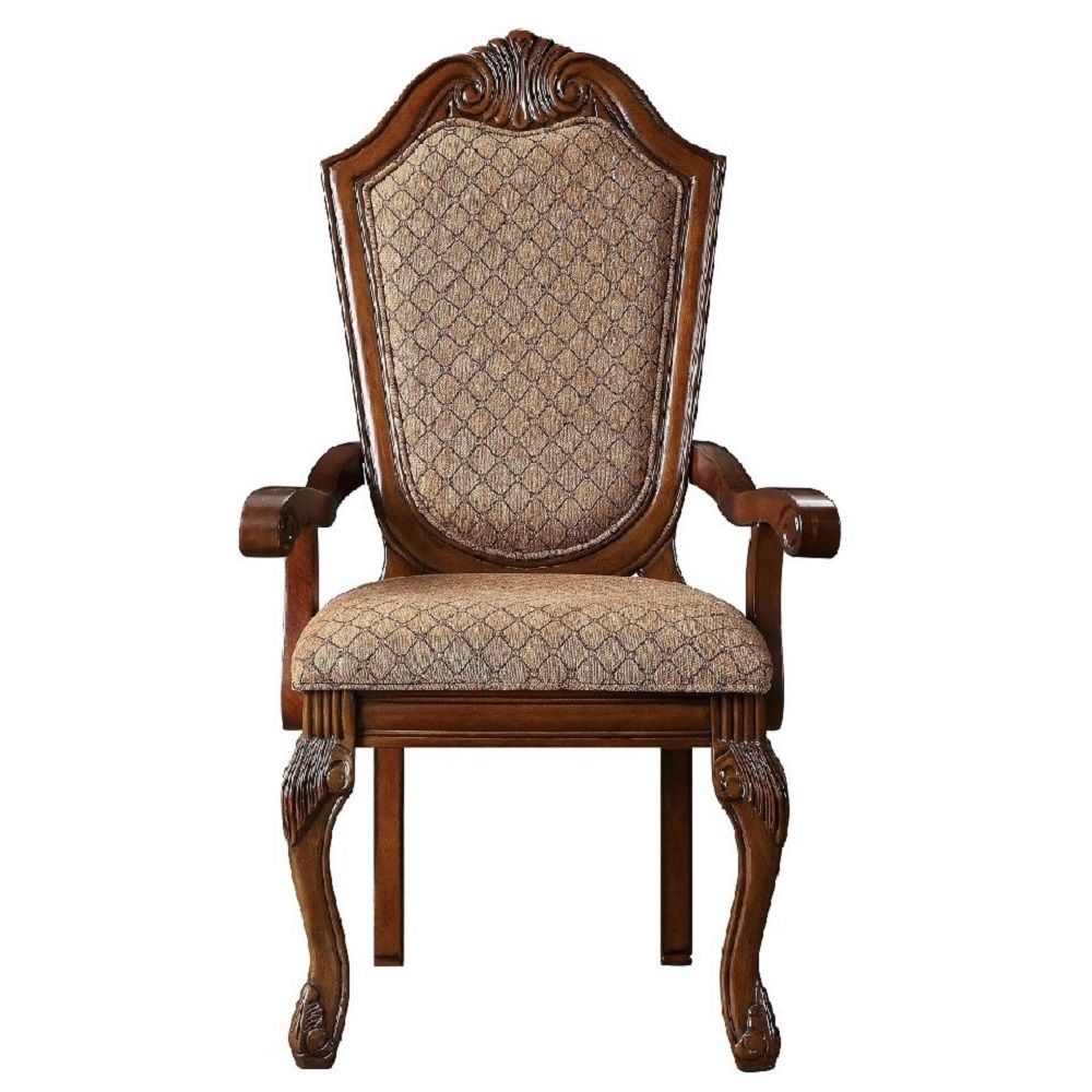 Chateau De Ville - Fabric Arm Chair Set of 2) - Cherry