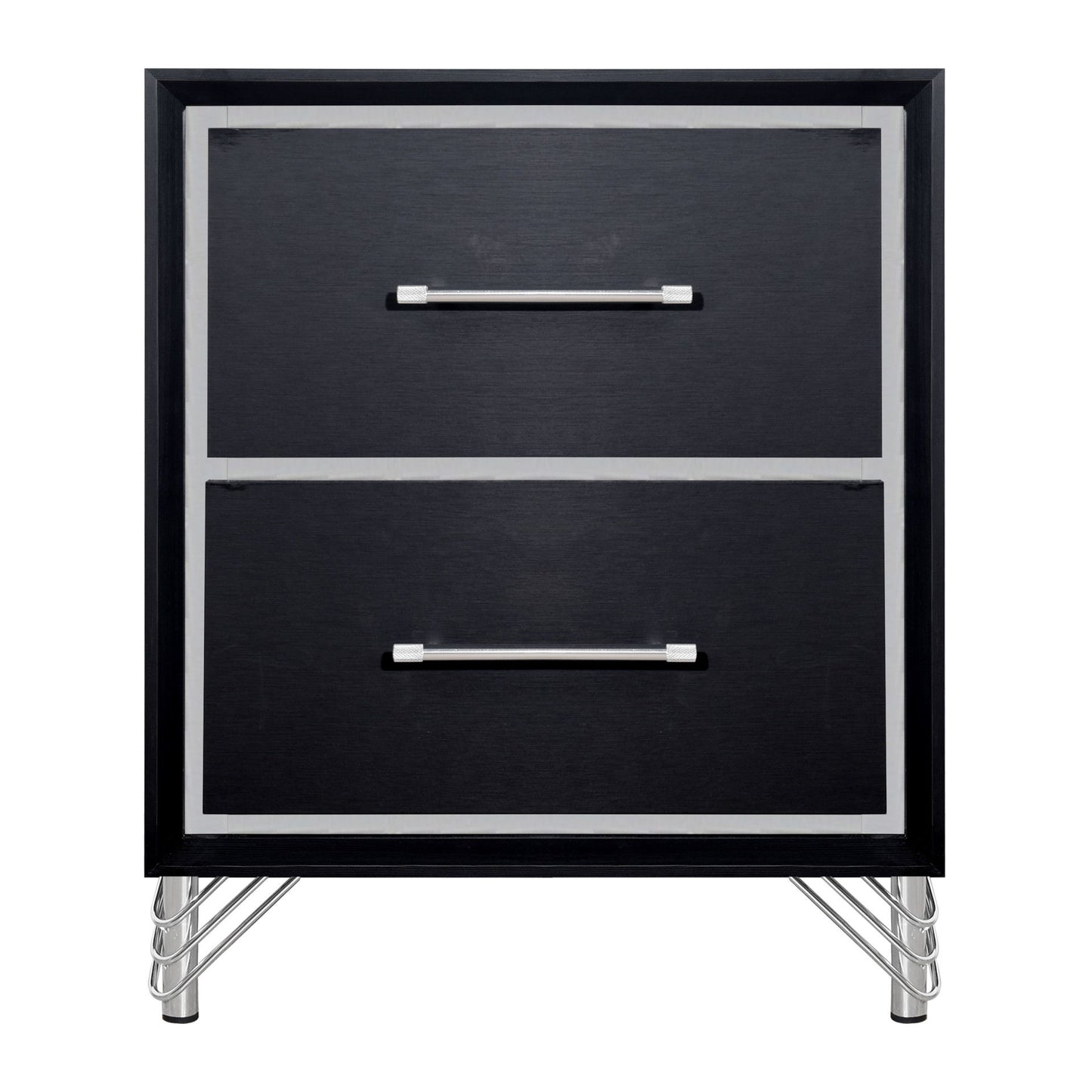 Ava - 2 Drawer Nightstand - Ebony