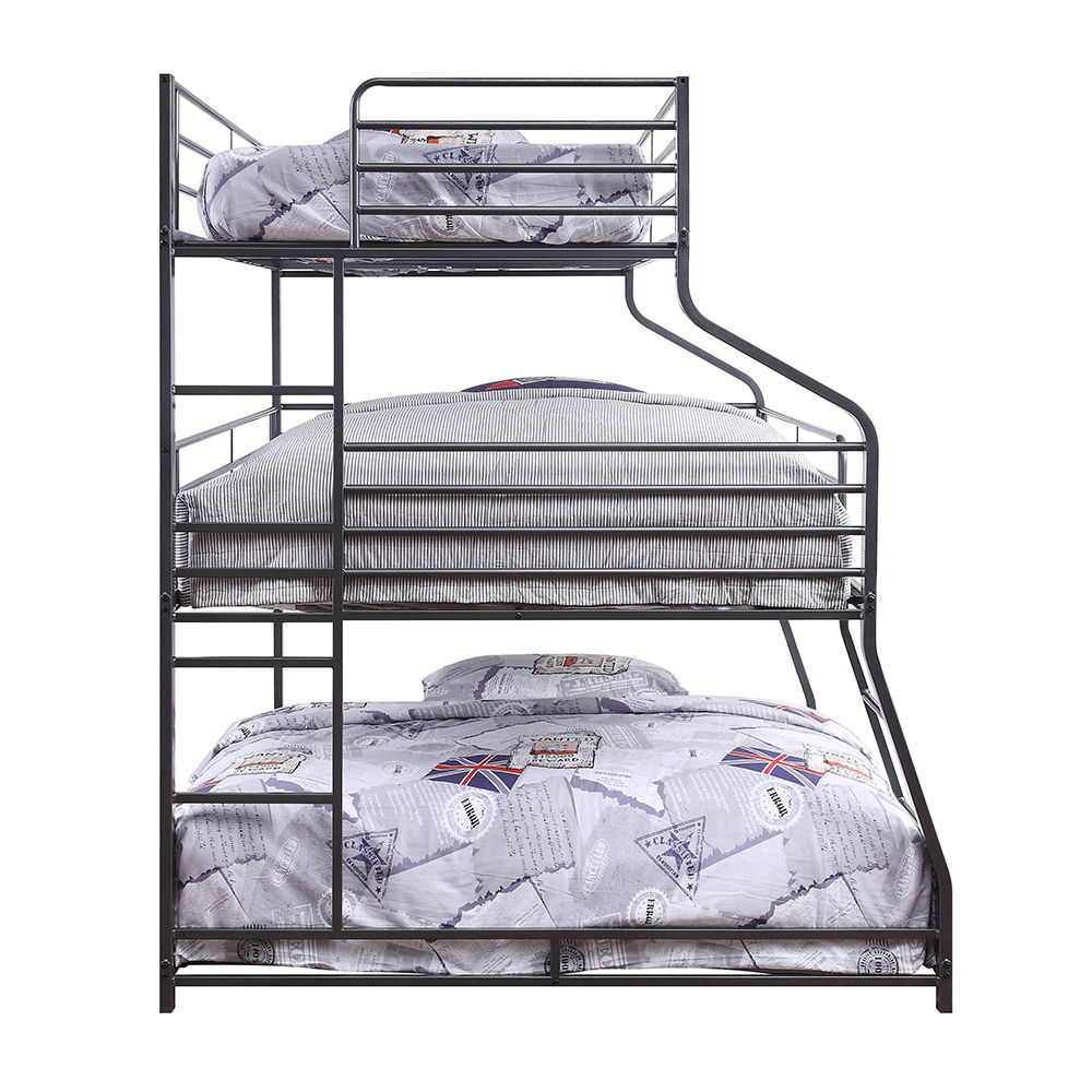 Caius II - Twin Over Full/Queen Bunk Bed - Gunmetal
