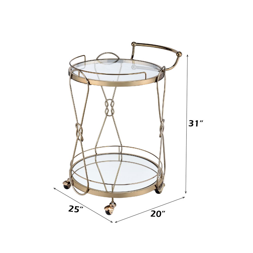 Zekera - Serving Cart - Champagne