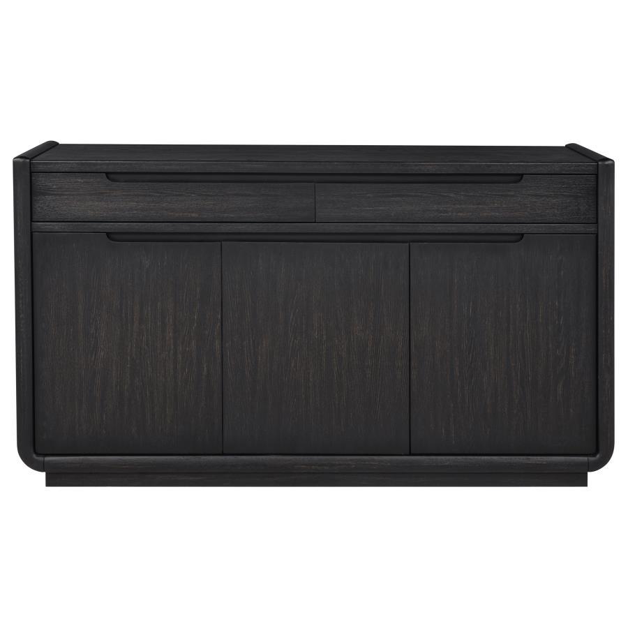 Leandro - 2-Drawer Dining Sideboard Server - Burnished Black