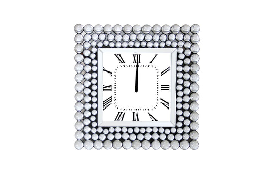 Boffa - Geometric Pattern Trim Wall Clock - Mirrored