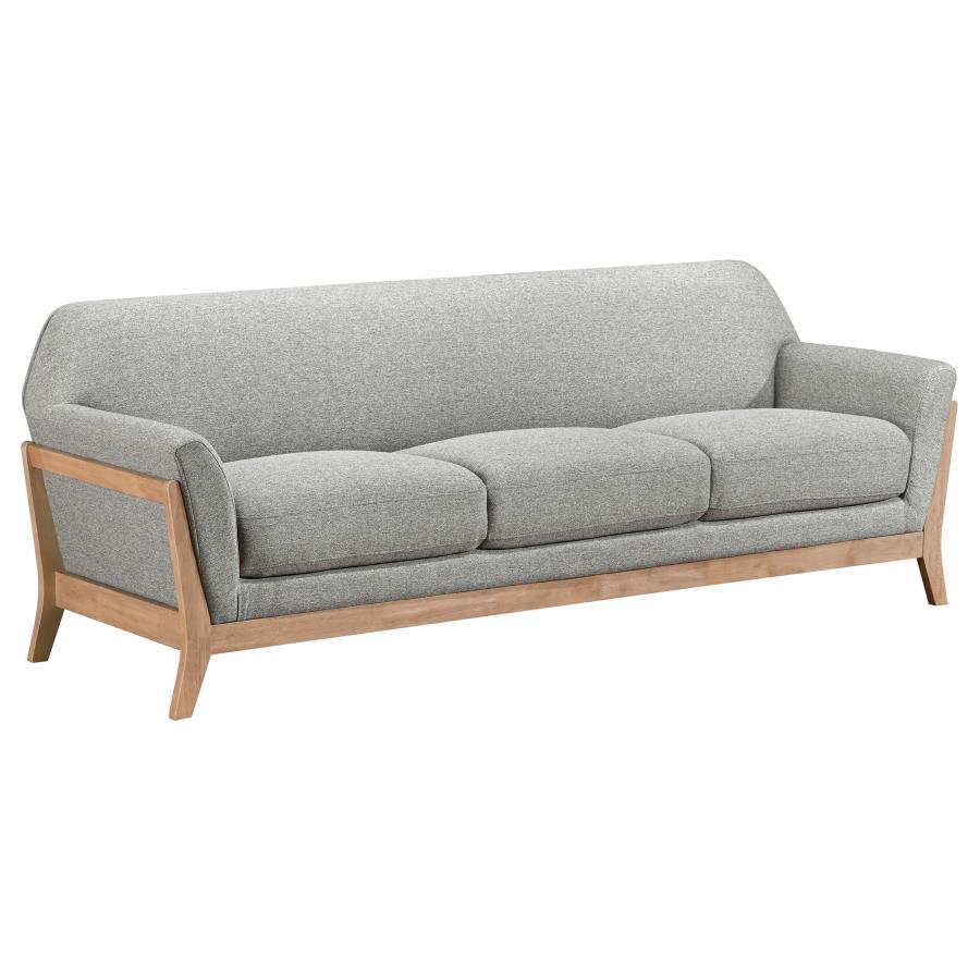 Vaughn - Fabric Upholstered Flared Arm Sofa Set