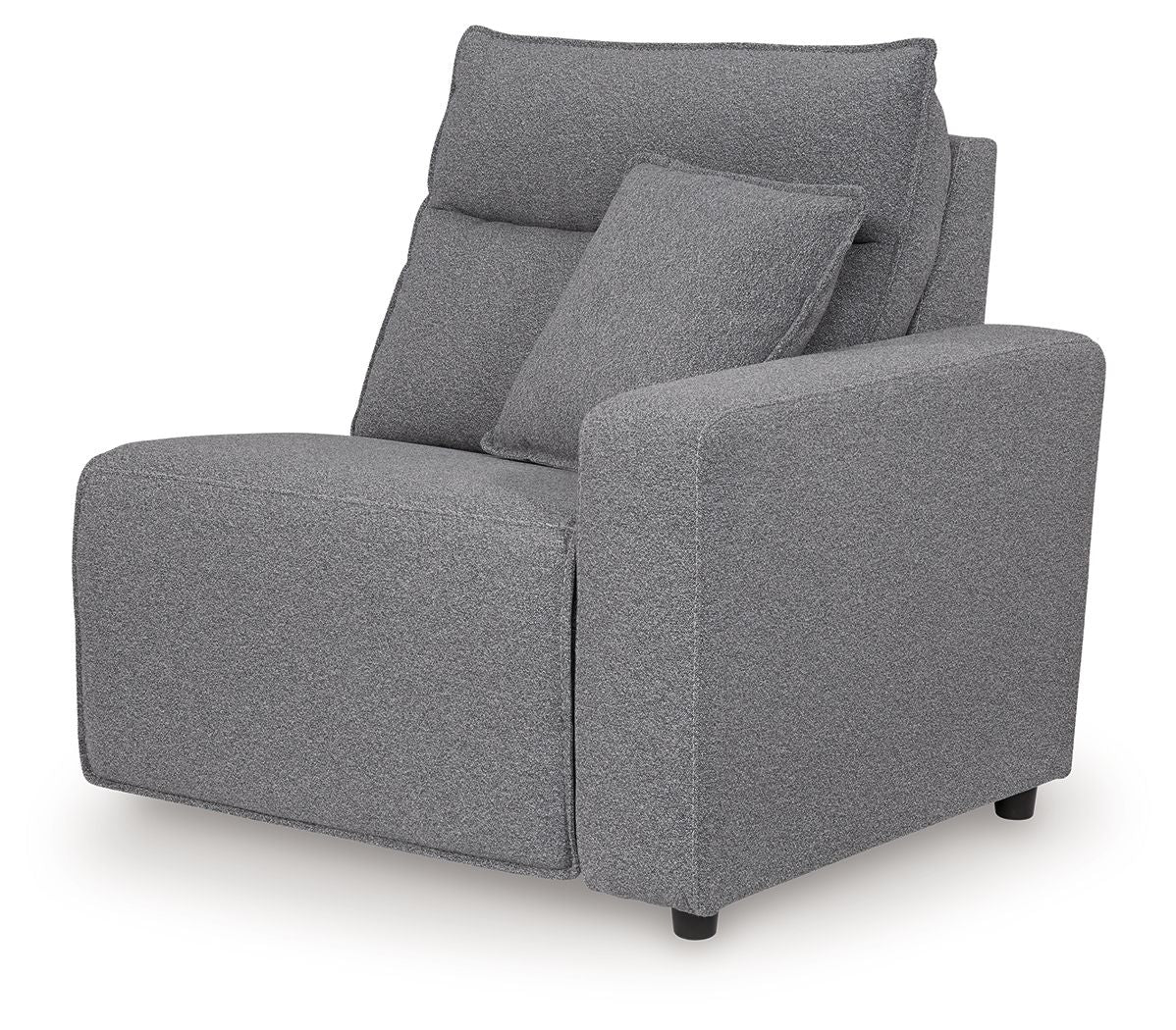Modmax II - 8-Piece Power Reclining Sectional With LAF Press Back Power Chaise And Console - Salt And Pepper