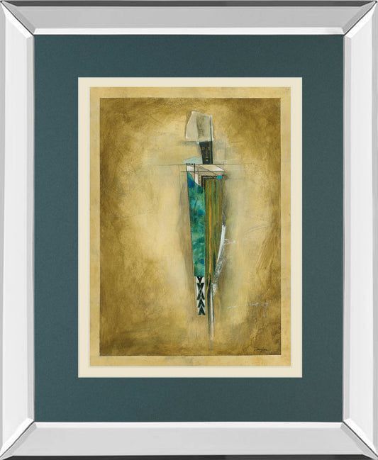 Shaman Of The Rain By Douglas - Mirror Framed Print Wall Art - Beige