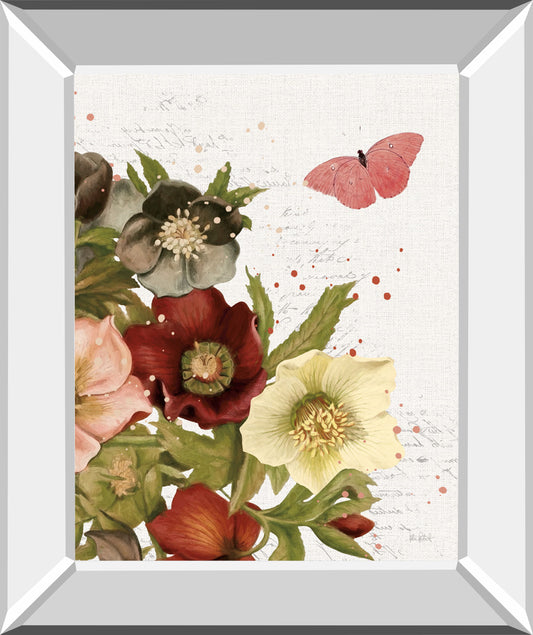 Vintage Petals III By Katie Pertiet - Mirror Framed Print Wall Art