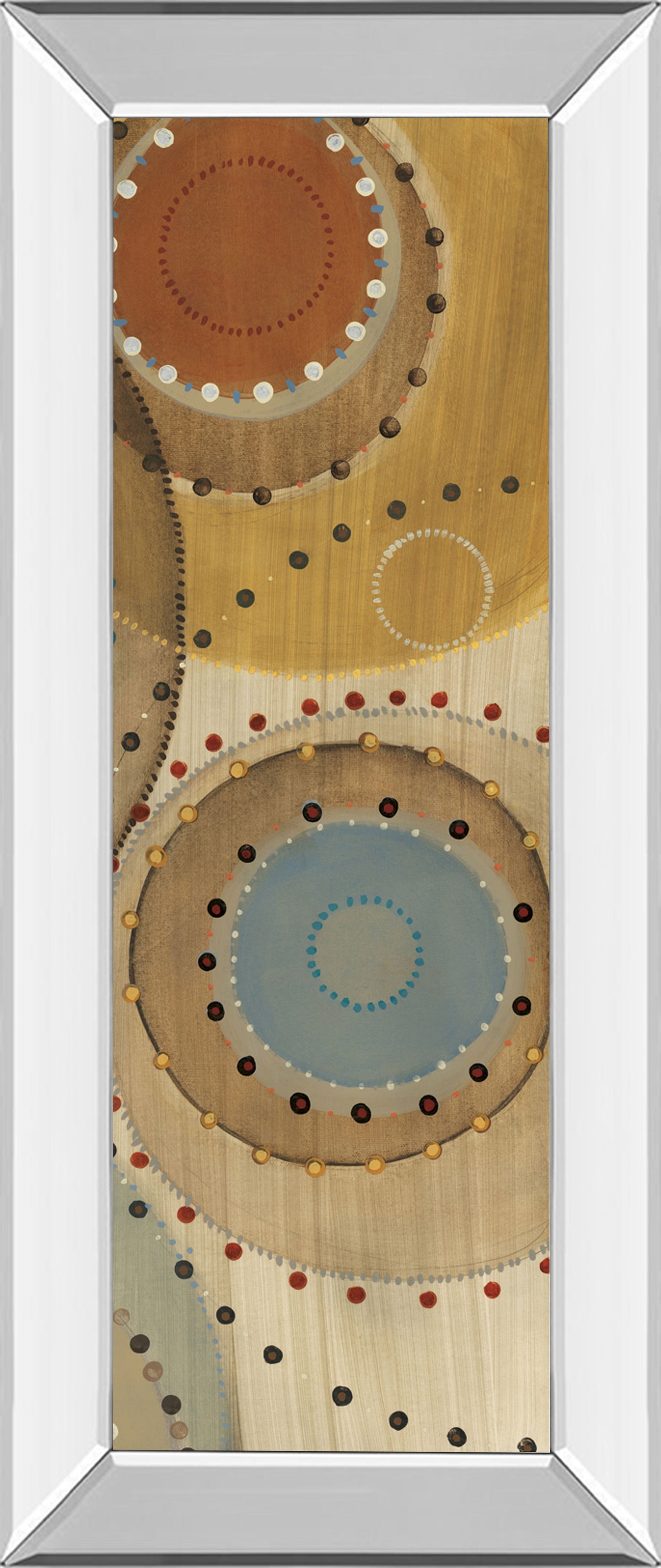 Moving Moments Panel I By Lee - Mirror Framed Print Wall Art - Beige