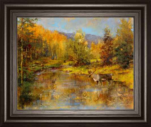 Magnificent Valley By Longo - Framed Print Wall Art - Yellow