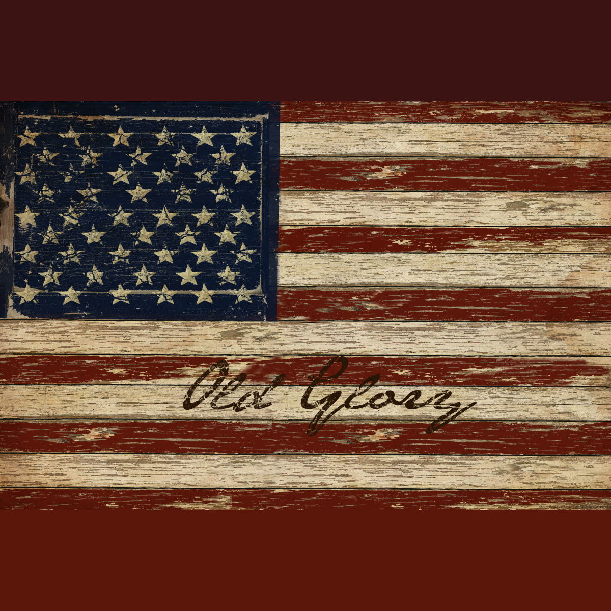 Small - Old Glory By Beth Albert - Red