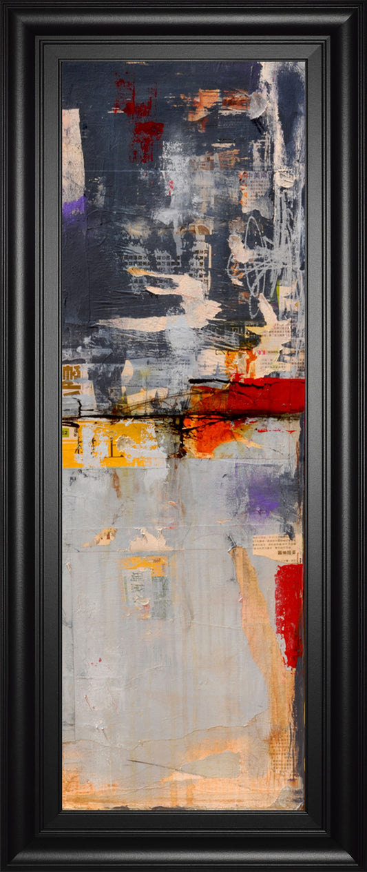 Hong Kong Post Il By Erin Ashley - Framed Print Wall Art - Blue