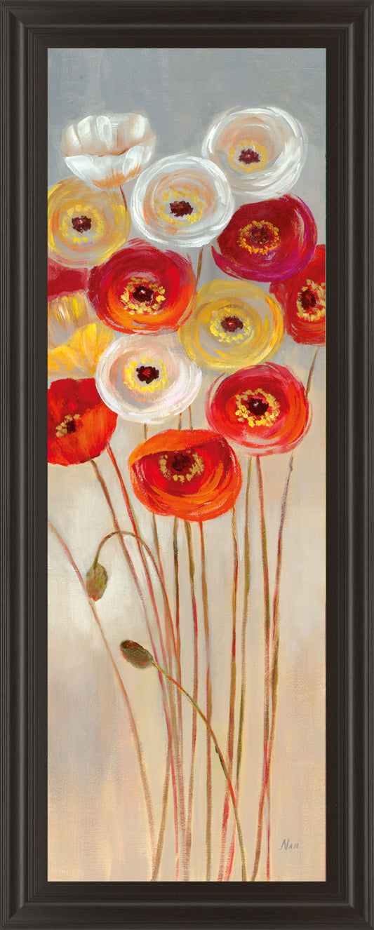 Follow The Sun I By Nan - Framed Print Wall Art - Red