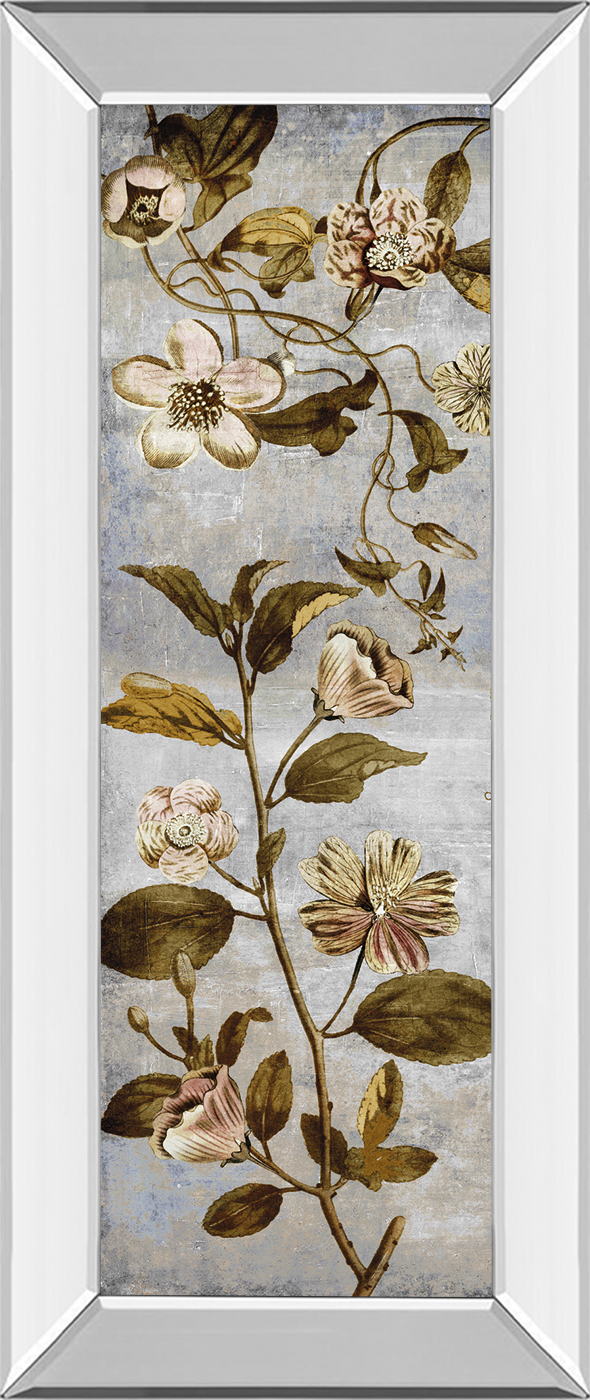 Romantica Panel I By Emma Hill - Mirror Framed Print Wall Art - Blue