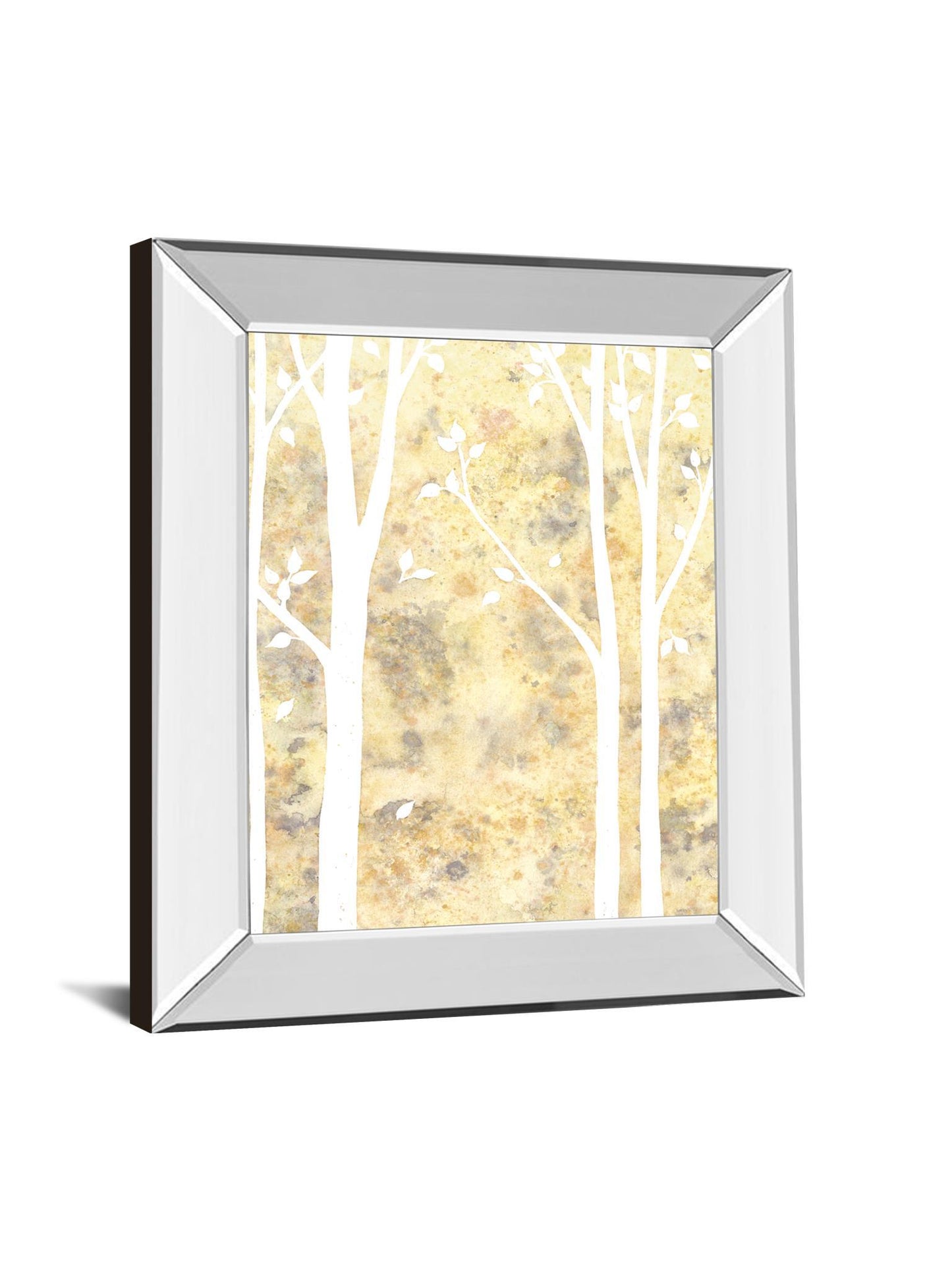 Simple State Il By Debbie Banks - Mirror Framed Print Wall Art - Yellow