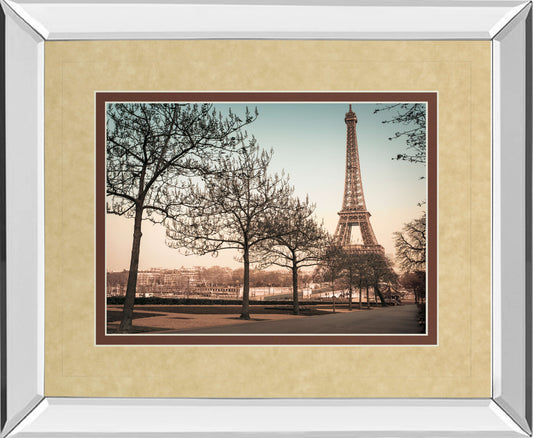 Remembering Paris By Assaf Frank - Framed Print Wall Art - Dark Brown