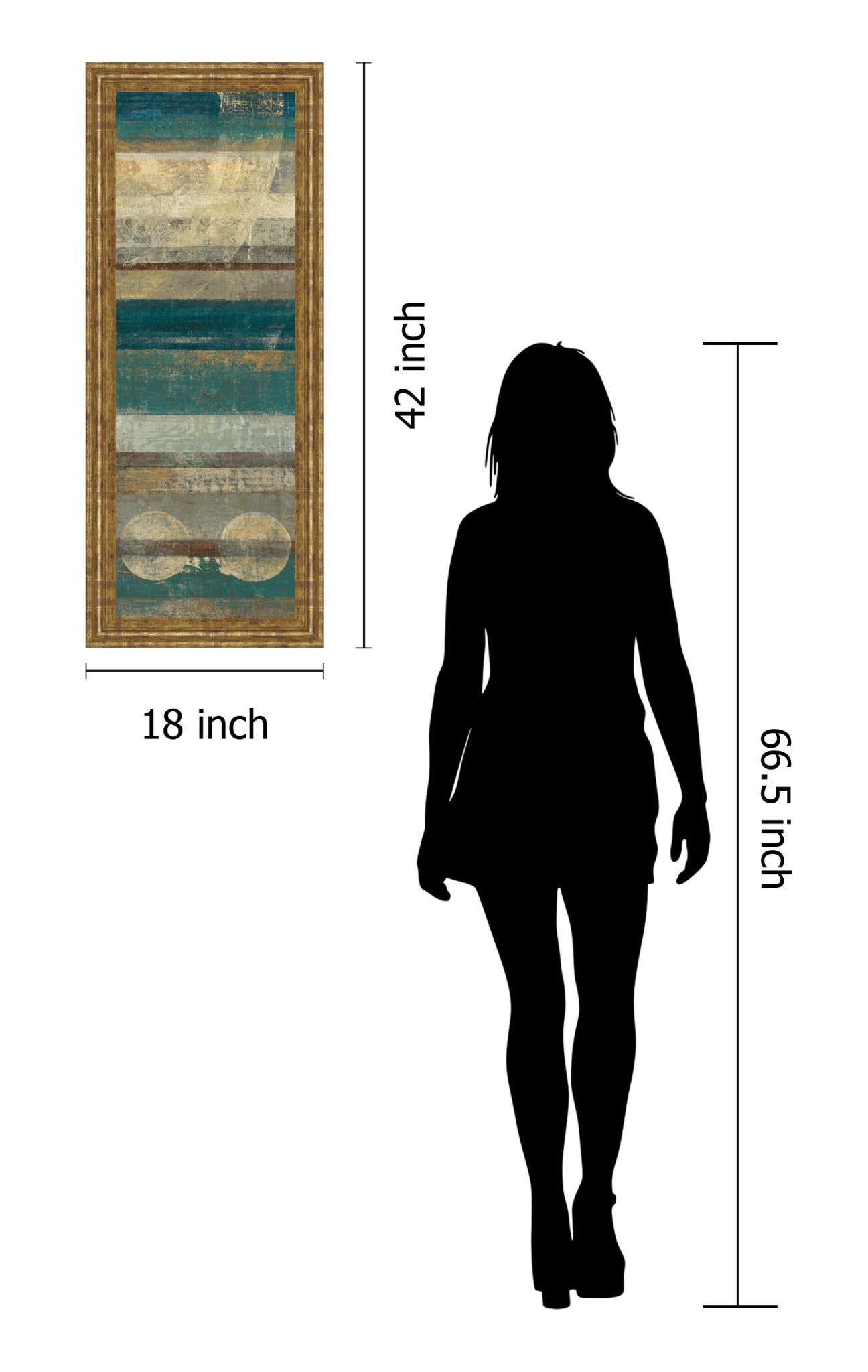 Kuna Blue By Roque Silva - Framed Print Wall Art - Blue