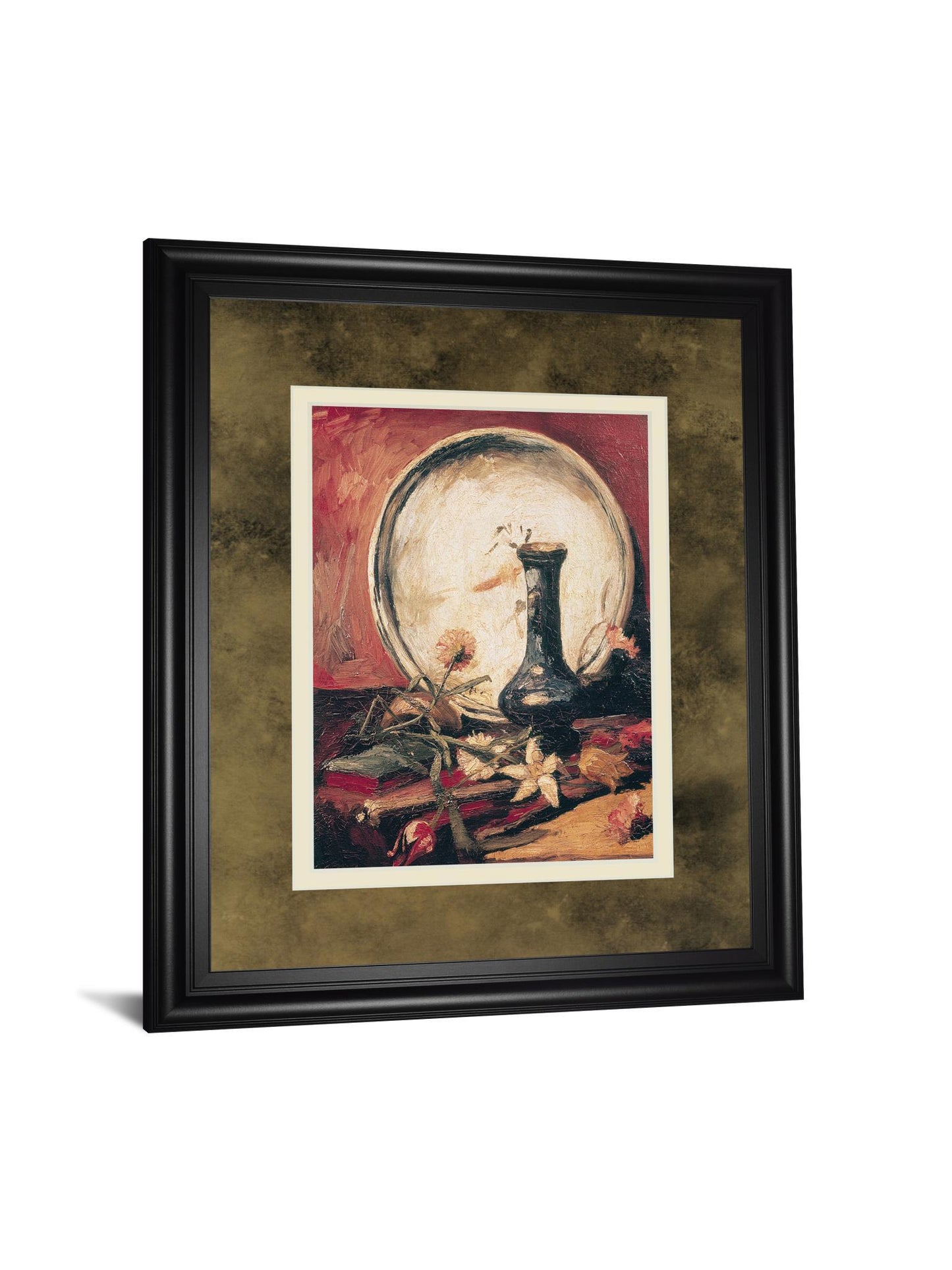 Still Life With Flowers By Vincent Van Gogh - Framed Print Wall Art - Red