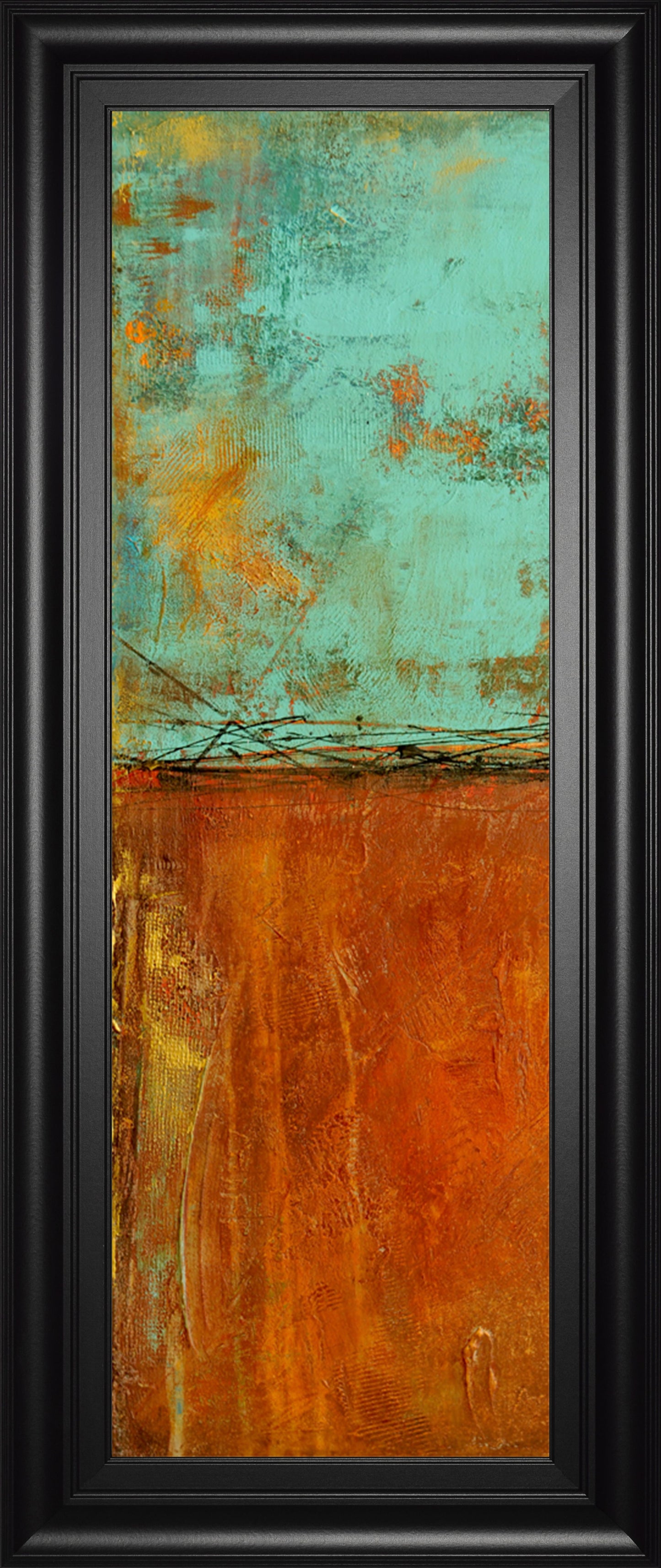 Ten City I By Erin Ashley - Framed Print Wall Art - Orange