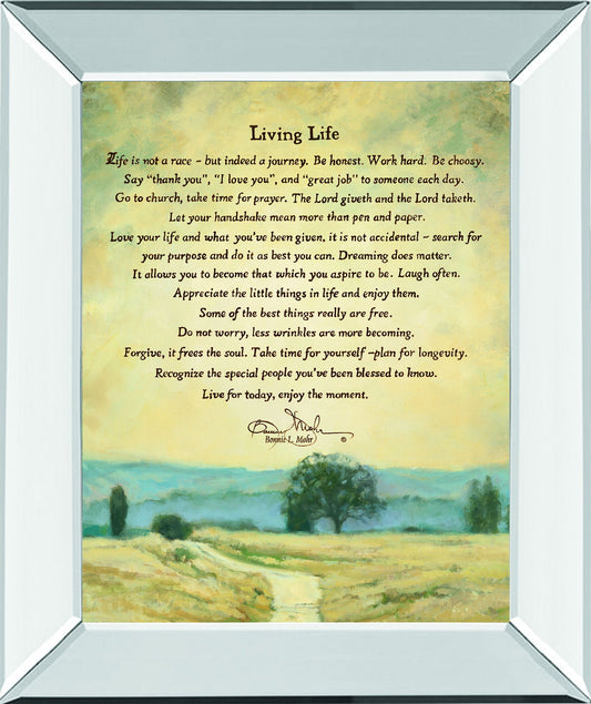 Living Life By Bonnie Mohr - Mirror Framed Print Wall Art