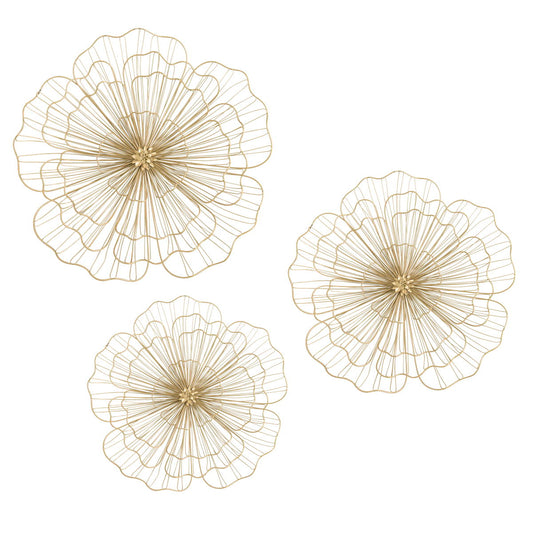 Three Wire Flowers - Yellow