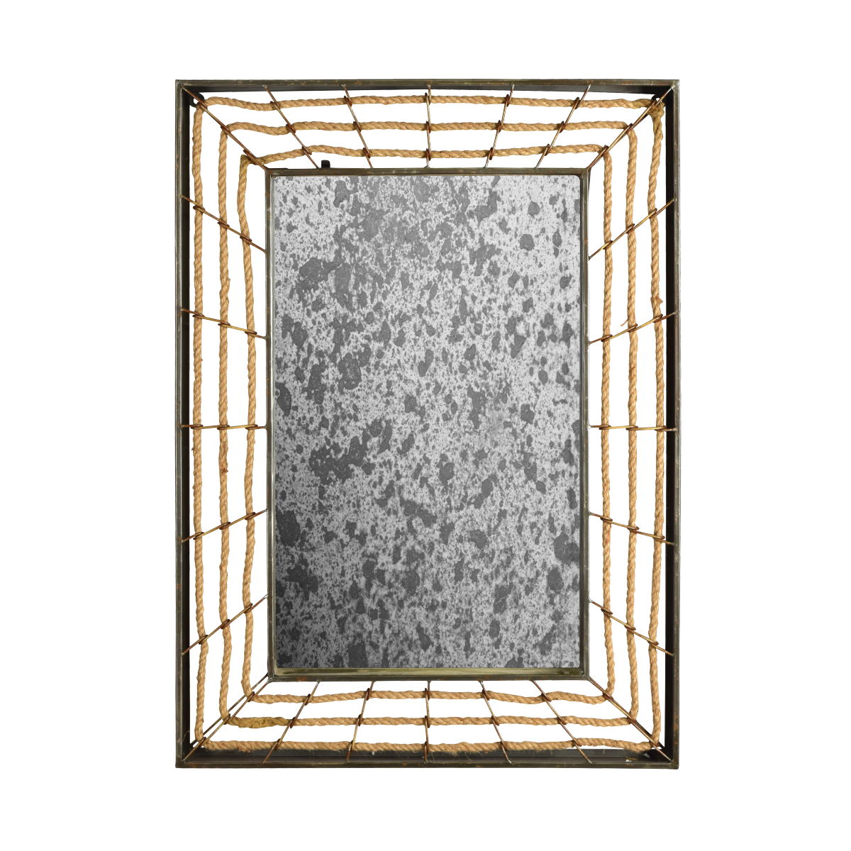 Antiqued Rope Mirror