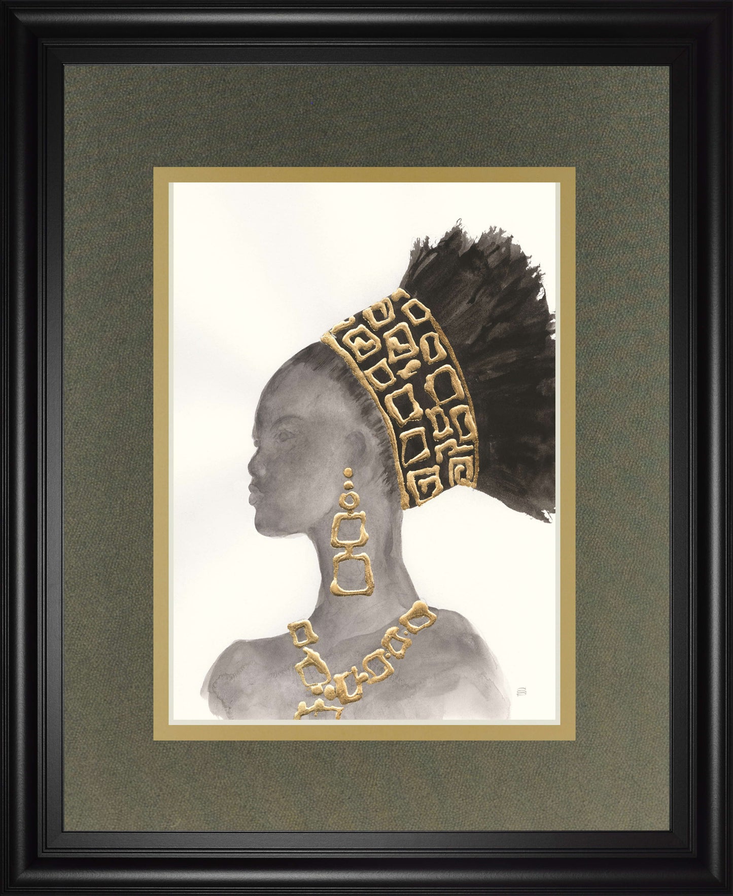 Headdress Beauty II By Chris Paschke - Dark Gray