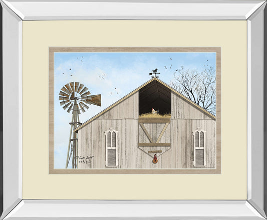 Winds Aloft By Billy Jacobs - Mirror Framed Print Wall Art - Beige
