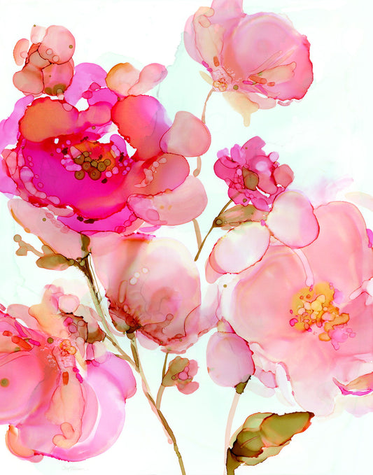Small - Vivid Peonies By Carol Robinson - Pink