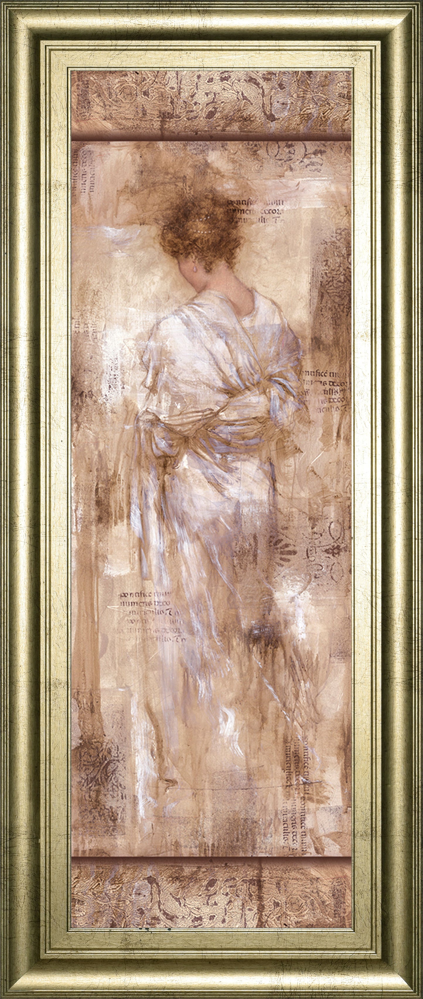 Grecian Bath I By Fressinier - Framed Print Wall Art - Beige