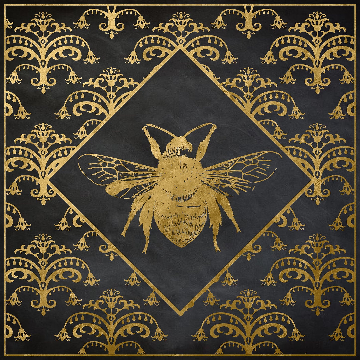 Framed Small - Busy Bee I By Daniela Santiago - Black