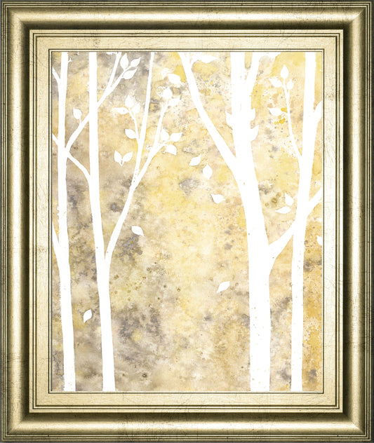 Simple State I By Debbie Banks - Framed Print Wall Art - Yellow