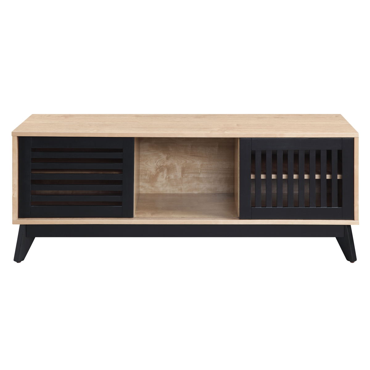 Gamaliel - TV Stand - Oak & Espresso Finish