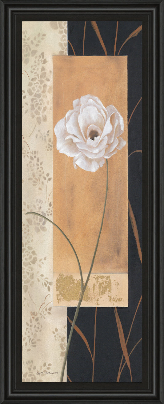 Black & Gold Il By Carol Robinson - Framed Print Wall Art - White