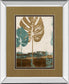 Leaves Il By Patricia Pinto - Mirror Framed Print Wall Art - Beige