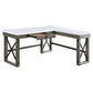 Talmar - Writing Desk With Lift Top - Marble Top & Weathered Gray