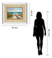 Serenity Il By Karen Marguliss - Mirror Framed Print Wall Art - Beige
