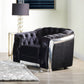 Pyroden - Chair - Black Velvet & Chrome