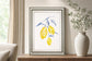 22x26 Watercolor Lemons I By Jennifer Goldberger - Yellow